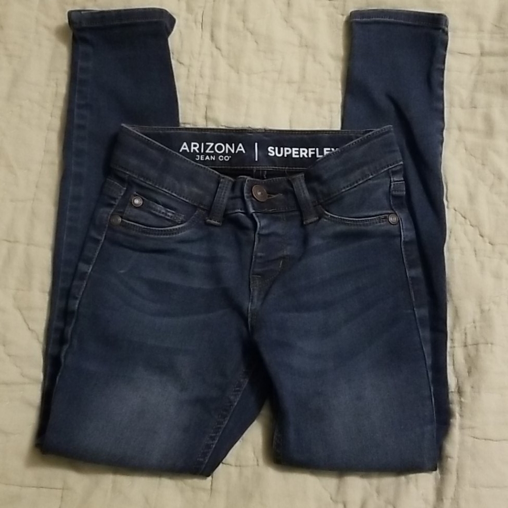 Arizona girls slim superflex jeggings sz 7